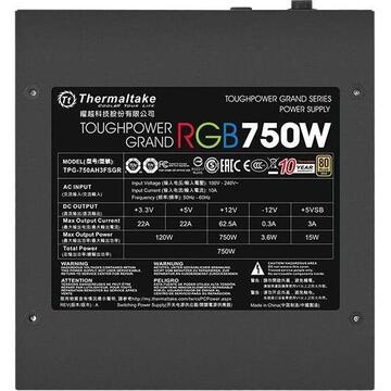 Sursa Thermaltake Toughpower Grand RGB 750W Gold