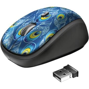 Mouse Trust Yvi, USB Wireless, Peacock