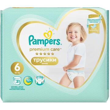 Scutece Pampers Premium Care Pants 6 Value Pack 31 buc