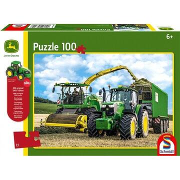 Schmidt Spiele Puzzle John Deere Tractor 6195M - 56315