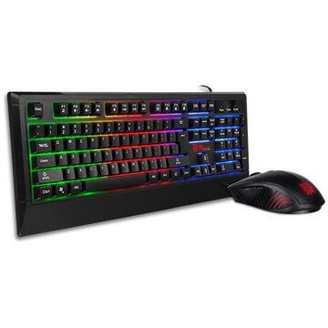 Tastatura Keyboard Thermaltake eSports CM-CHC-WLXXPL-US (USB 2.0; black color)