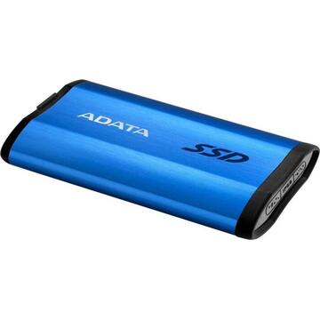 SSD Extern Adata SE800, 2.5",  512GB,  USB 3.1 Type-C, R/W up to 1.000 MB/s, IP68 dust,  water proof, blue