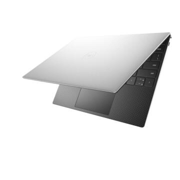 Notebook Dell XPS 13 9300, FHD+ InfinityEdge, Procesor Intel® Core™ i7-1065G7 (8M Cache, up to 3.90 GHz), 8GB DDR4X, 512GB SSD, Intel Iris Plus, Win 10 Pro, Silver, 3Yr BOS