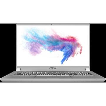 Notebook MSI Creator 17 A10SE, UHD HDR 1000 Mini LED, Procesor Intel® Core™ i7-10875H (16M Cache, up to 5.10 GHz), 16GB DDR4, 512GB SSD, GeForce RTX 2060 6GB, Free DOS, Space Grey