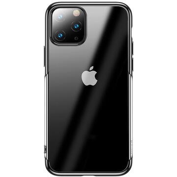 Husa Baseus Husa Silicon Shining iPhone 11 Pro Black (margini electroplacate)