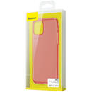 Husa Baseus Husa Liquid Silica Gel Protective iPhone 11 Pro Max Clear Red (anti-amprente)