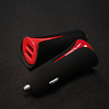 Mcdodo Incarcator Auto 3.4A Dual USB Black Mask Red (3.4A max total, 2.4A max per port)-T.Verde 0.1 lei/buc