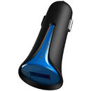 Mcdodo Incarcator Auto 2.1A USB Black Mask Blue -T.Verde 0.1 lei/buc