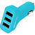 Boompods Incarcator Auto 4.8A Trio Power Blue (3xUSB, led indicator, incarcare rapida)-T.Verde 0.1 lei/buc