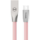 Mcdodo Cablu Zn-Link Silver MicroUSB Pink (1.5m, 2.4A max)-T.Verde 0.1 lei/buc