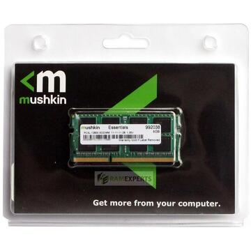 Memorie laptop Mushkin Essentials SO-DIMM 16GB, DDR3L-1600, CL11-11-11-28 (MES3S160BM16G28)