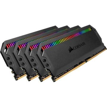 Memorie Corsair Dominator Platinum RGB 64GB (4x16GB) DDR4 3466 (PC4-27700) C16 1.35V Desktop Memory - Black