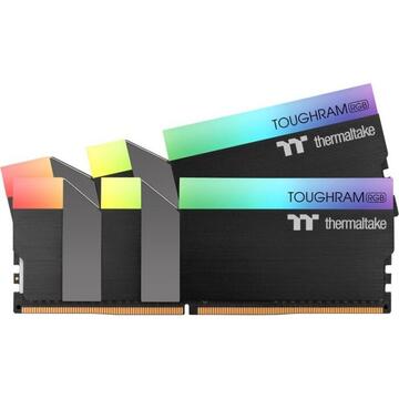 Memorie Thermaltake DDR4 - 16 GB - 4400 - CL - 19- Dual Kit, TOUGHRAM RGB (black, R009D408GX2-4400C19A)