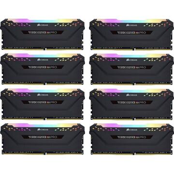 Memorie Corsair DDR4 - 256 GB -3000 - CL - 16 - Octo-Kit, Vengeance RGB PRO (black, CMW256GX4M8D3000C16)