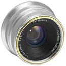 Obiectiv foto DSLR Obiectiv manual 7Artisans 25mm F1.8 gri pentru FujiFilm FX-mount