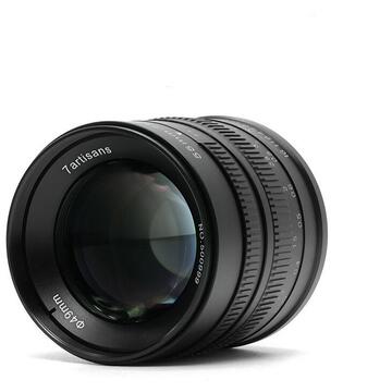 Obiectiv foto DSLR Obiectiv manual 7Artisans 55mm F1.4 negru pentru Sony E-mount