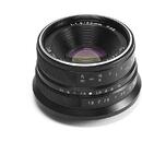 Obiectiv foto DSLR Obiectiv manual 7Artisans 25mm F1.8 negru pentru Sony E-mount