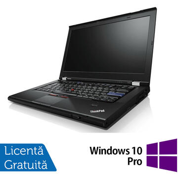 Laptop Refurbished Laptop Lenovo T420, Intel Core i5-2520M 2.50GHz, 4GB DDR3, 250GB SATA, DVD-RW, 14.1 Inch + Windows 10 Pro