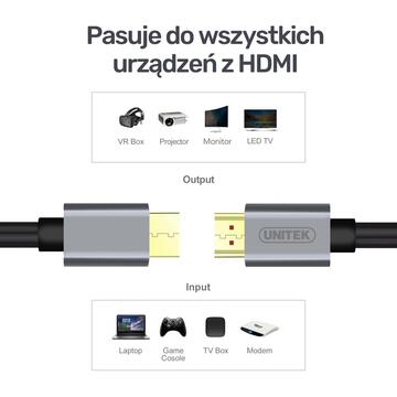 UNITEK Y-C138LGY HDMI cable 2 m HDMI Type A (Standard) Zinc