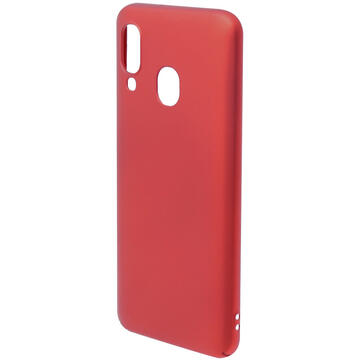 Husa Just Must Carcasa Uvo Samsung Galaxy A20e Red (material fin la atingere, slim fit)
