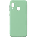 Husa Lemontti Husa Silicon Soft Slim Samsung Galaxy A20e Green (material mat si fin, captusit cu microfibra)