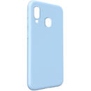 Husa Lemontti Husa Silicon Soft Slim Samsung Galaxy A20e Ocean Blue (material mat si fin, captusit cu microfibra)