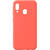 Husa Lemontti Husa Silicon Soft Slim Samsung Galaxy A20e Orange (material mat si fin, captusit cu microfibra)