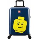 Troller 20 inch, material ABS, LEGO Minifigure Head - bleumarin