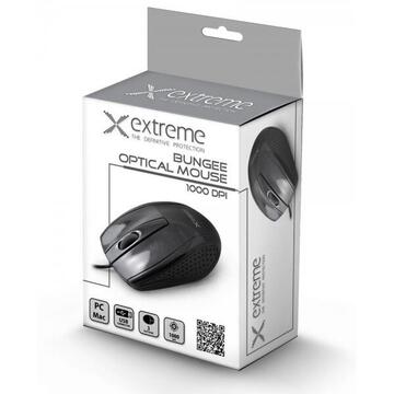 Mouse Extreme XM110K, Bungee, USB, 1000dpi, Negru