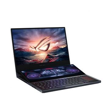 Notebook Asus ROG Zephyrus Duo 15 GX550LXS, UHD, Procesor Intel® Core™ i9-10980HK (16M Cache, up to 5.30 GHz), 32GB DDR4, 2x 1TB SSD, GeForce RTX 2080 SUPER 8GB, Win 10 Home, Gunmetal Gray