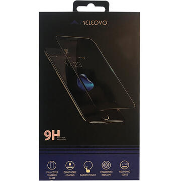Meleovo Folie Sticla Full Cover Samsung Galaxy A3 (2017) Black (9H, oleophobic)
