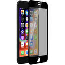Devia Folie Sticla Privacy Full iPhone 8 / 7 Black (0.26mm, 9H)