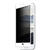 Eiger Folie Sticla 3D Privacy iPhone 8 plus / 7 plus / 6s plus White (0.33mm, 9H, case friendly, curved, oleophobic)