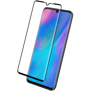 Eiger Folie Sticla 3D Edge to Edge Huawei P30 Clear Black (0.33mm, 9H, perfect fit, curved, oleophobic)