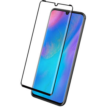 Eiger Folie Sticla 3D Edge to Edge Huawei P30 Pro Clear Black (0.33mm, 9H, perfect fit, curved, oleophobic)