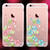 Husa Devia Husa Silicon Bluebell iPhone 6/6S Pink (motiv floral cu cristale)