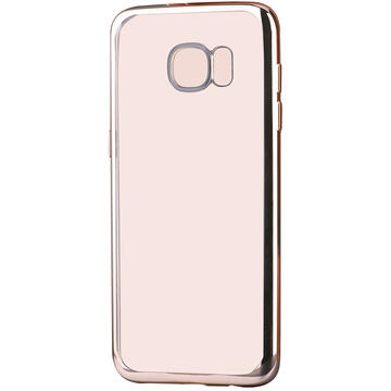 Husa Devia Husa Silicon Glitter Soft Samsung Galaxy S7 G930 Champagne Gold (margini electroplacate)