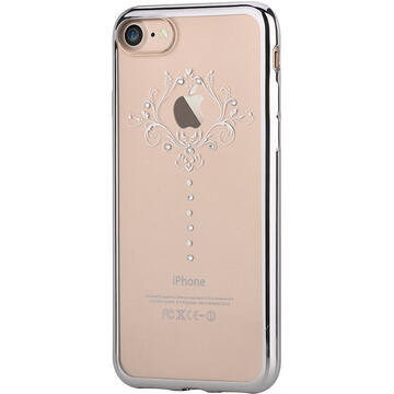 Husa Devia Husa Silicon Iris iPhone 7 Silver (Cristale Swarovski�)
