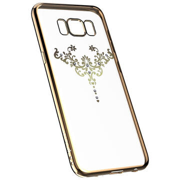 Husa Devia Husa Silicon Iris Samsung Galaxy S8 Plus G955 Champagne Gold (Cristale Swarovski�)