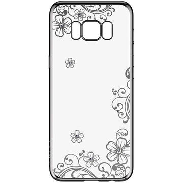 Husa Devia Husa Silicon Joyous Samsung Galaxy S8 Plus G955 Silver (Cristale Swarovski�, electroplacat)