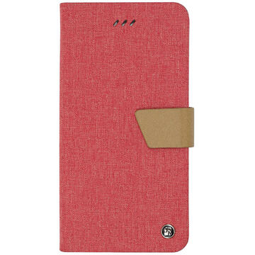 Husa Just Must Husa Book Linen Samsung Galaxy S8 Plus G955 Pink (material textil cu silicon in interior)