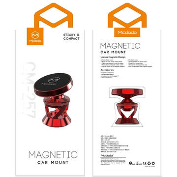 Husa Mcdodo Suport Auto Magnetic Board 360 Red (prindere cu adeziv)