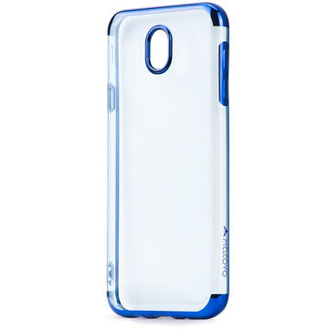 Husa Meleovo Husa Silicon Flash Soft II Samsung Galaxy J5 (2017) Blue 360 (transparent cu margini electroplacate)