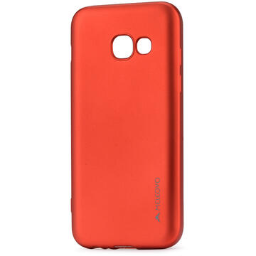 Husa Meleovo Husa Silicon Soft Slim Samsung Galaxy A3 (2017) Red (aspect mat)