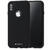 Husa Meleovo Husa Liquid Silicone Jacket iPhone X / XS Black (touch ultrasoft, catifelat)