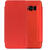 Husa Meleovo Husa Smart Flip Samsung Galaxy S8 G950 Red (spate mat perlat si fata cu aspect metalic)