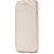 Husa Meleovo Husa Smart Flip iPhone 8 Gold (spate mat perlat si fata cu aspect metalic)