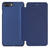 Husa Meleovo Husa Smart Flip iPhone 8 Plus Navy (spate mat perlat si fata cu aspect metalic)