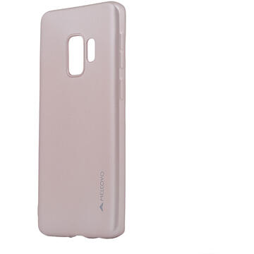 Husa Meleovo Husa Silicon Soft Slim Samsung Galaxy S9 G960 Rose Gold (aspect mat)