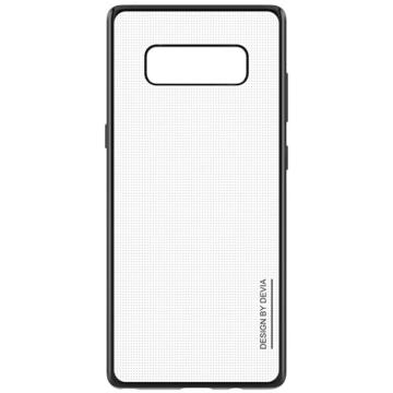 Husa Devia Husa Silicon Glitter Soft Samsung Galaxy Note 8 Gun Black (margini electroplacate)